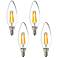 40W Equivalent Maxlite 4W LED Dimmable Candelabra 4-Pack