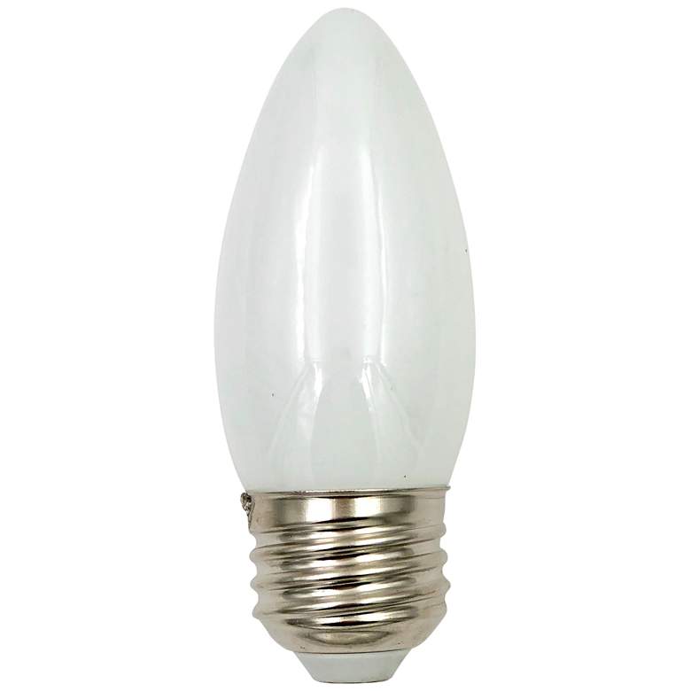 Image 1 40W Equivalent Milk Glass Torpedo Tip 4W LED Dimmable Bulb