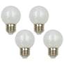 40W Equivalent Milky 4W LED 2700K Dimmable Standard 4-Pack
