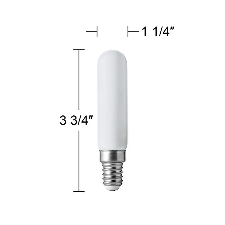 Image 3 40W Equivalent Milky 4W LED Dimmable E12 Base T6 2-Pack more views
