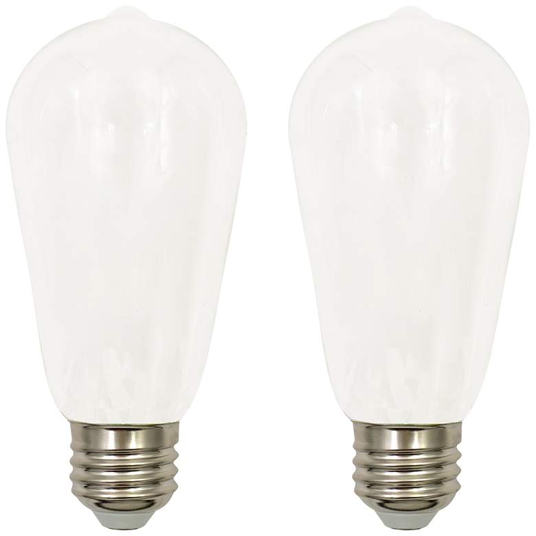 Image 1 40W Equivalent Milky 4W LED Dimmable Standard ST19 2-Pack