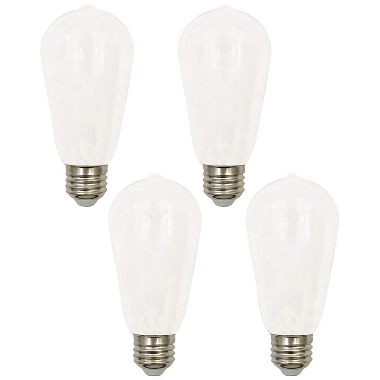 Image 1 40W Equivalent Milky 4W LED Dimmable Standard ST19 4-Pack