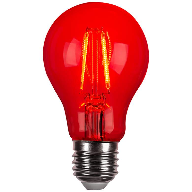 Image 1 40W Equivalent Red 4W LED Dimmable Standard Party Bulb