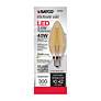 2_40W Equivalent Satco Amber 3.5W LED Dimmable Candelabra C11 more views