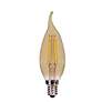 1_40W Equivalent Satco Amber 3.5W LED Dimmable Candelabra CA11