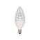 40W Equivalent Satco Clear 3.5W LED Dimmable Candelabra Bulb