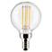 40W Equivalent Satco Clear 4W LED Dimmable Candelabra 2-Pack