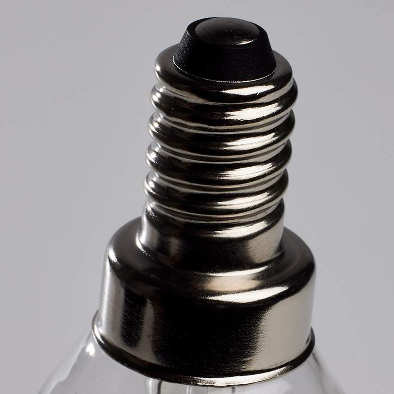 Image 4 40W Equivalent Satco Clear 4W LED Dimmable Candelabra 3-Pack more views
