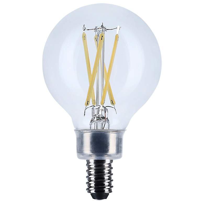 Image 1 40W Equivalent Satco Clear 4W LED Dimmable Candelabra G16.5