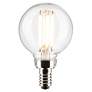 2_40W Equivalent Satco Clear 4W LED Dimmable Candelabra G16.5 more views