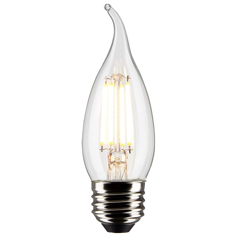 Image 2 40W Equivalent Satco Clear 4W LED Dimmable E26 CA10 2-Pack more views
