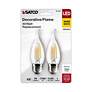 4_40W Equivalent Satco Clear 4W LED Dimmable E26 CA10 2-Pack more views