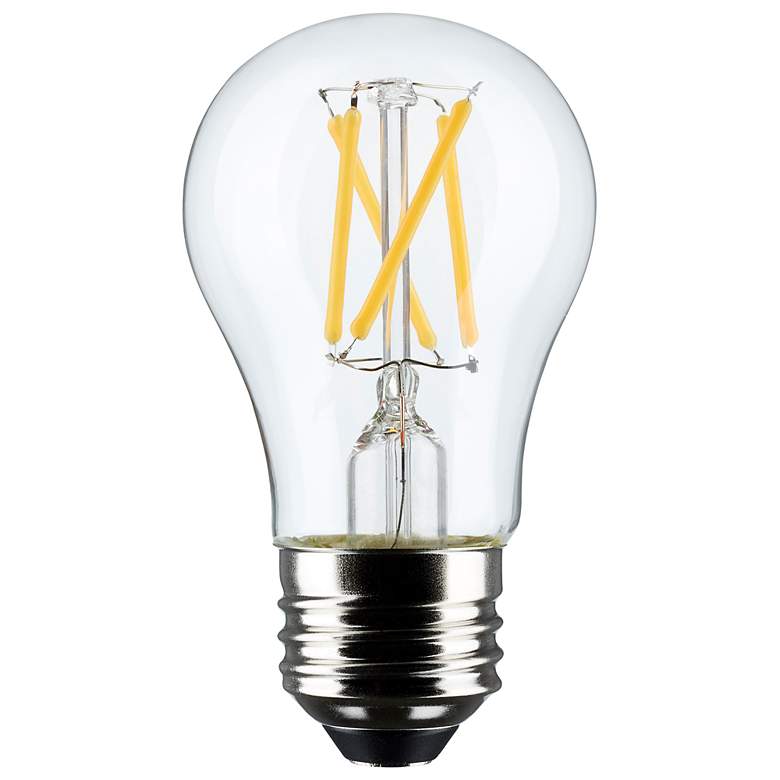 Image 1 40W Equivalent Satco Clear 5.5W LED Dimmable Standard 2-Pack