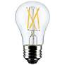 1_40W Equivalent Satco Clear 5.5W LED Dimmable Standard 2-Pack