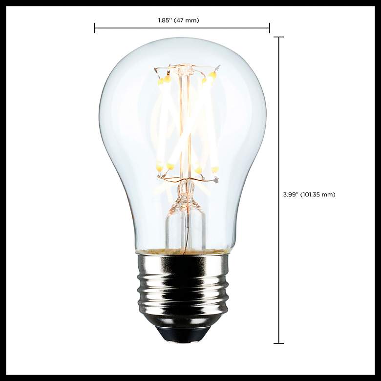 Image 6 40W Equivalent Satco Clear 5.5W LED Dimmable Standard 2-Pack more views