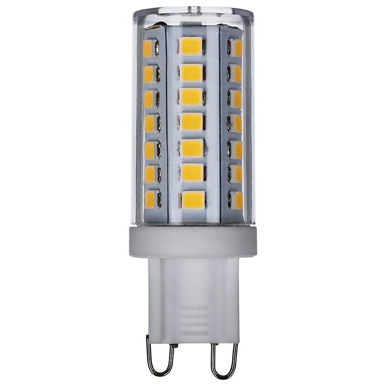 Image 1 40W Equivalent Satco Clear 5W JCD LED Dimmable Bi-Pin Bulb