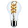 40W Equivalent Satco Clear 6W LED Dimmable Standard A19 Bulb