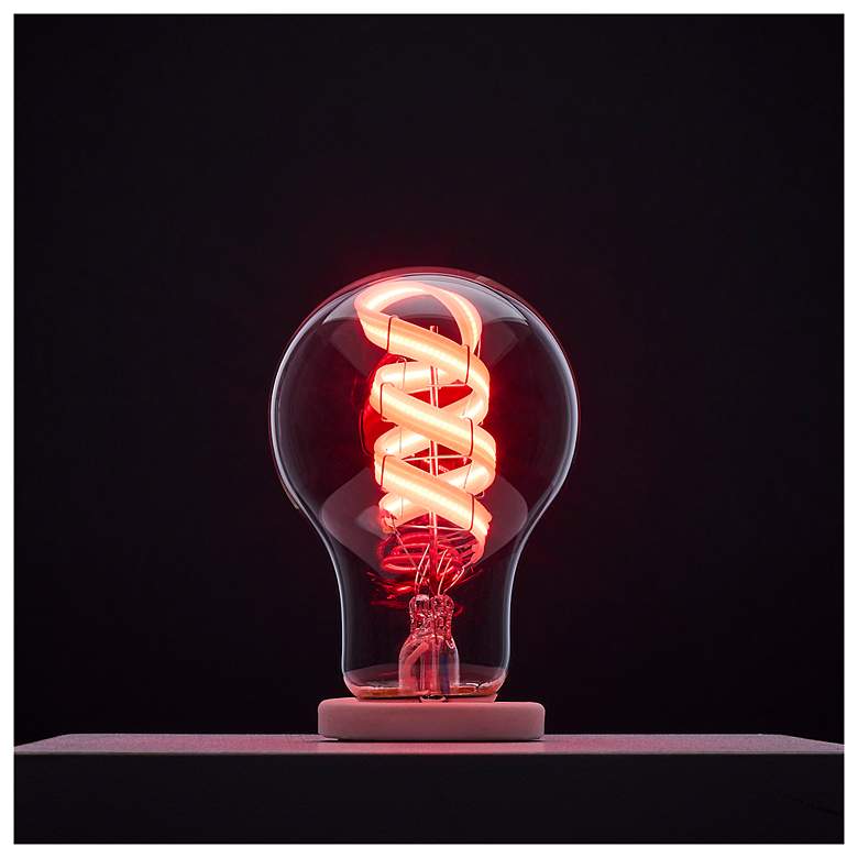 Image 2 40W Equivalent Satco Clear 6W LED Dimmable Standard A19 Bulb more views