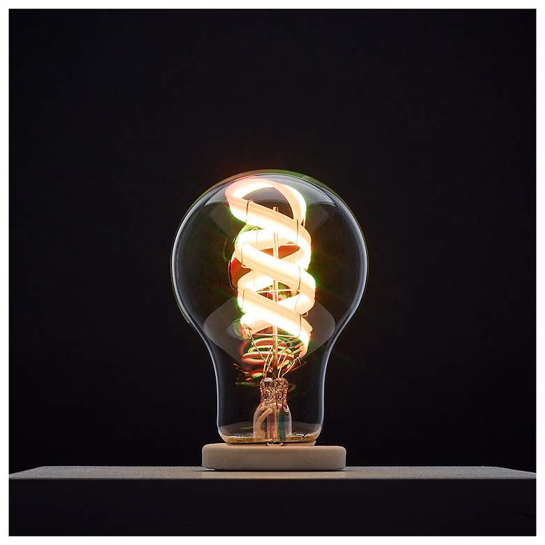 Image 3 40W Equivalent Satco Clear 6W LED Dimmable Standard A19 Bulb more views