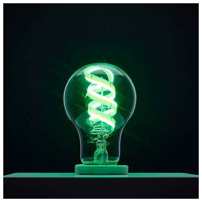 Image 4 40W Equivalent Satco Clear 6W LED Dimmable Standard A19 Bulb more views