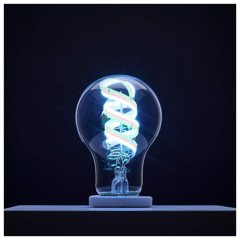 Image 5 40W Equivalent Satco Clear 6W LED Dimmable Standard A19 Bulb more views