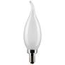 1_40W Equivalent Satco Frost 4W LED Dimmable Candelabra Bulb