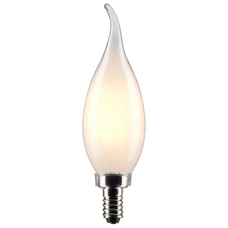 Image 2 40W Equivalent Satco Frost 4W LED Dimmable Candelabra Bulb more views