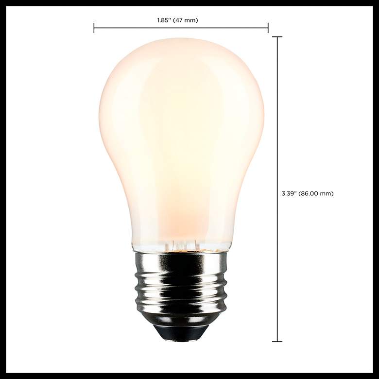 Image 5 40W Equivalent Satco Frosted 5.5W LED Dimmable E26 2-Pack more views