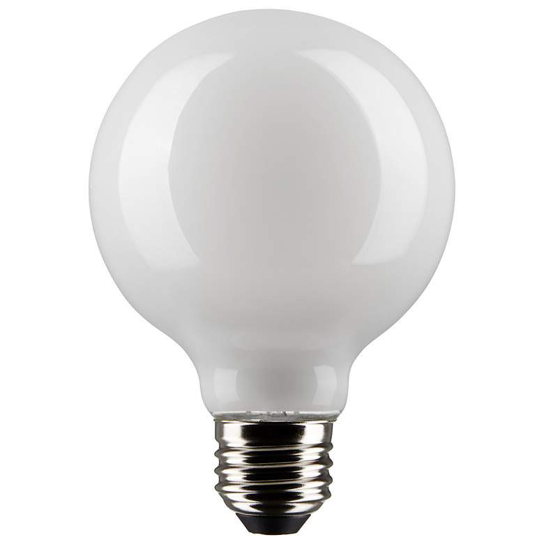 Image 1 40W Equivalent Satco White 4.5W 3000K LED Dimmable Standard