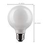 40W Equivalent Satco White 4.5W 3000K LED Dimmable Standard in scene