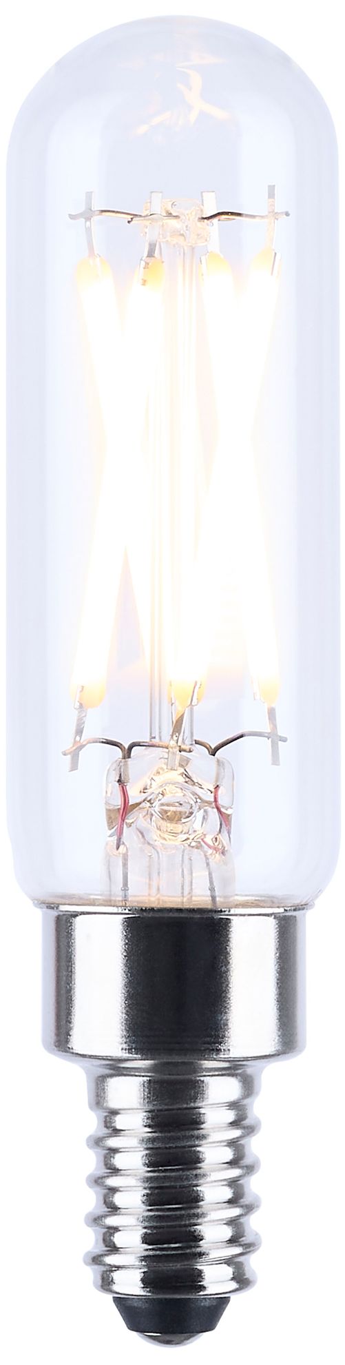 Thumbnail2 of 40W Equivalent T6 4W 3000K LED Dimmable Candelabra Bulb by Satco more views