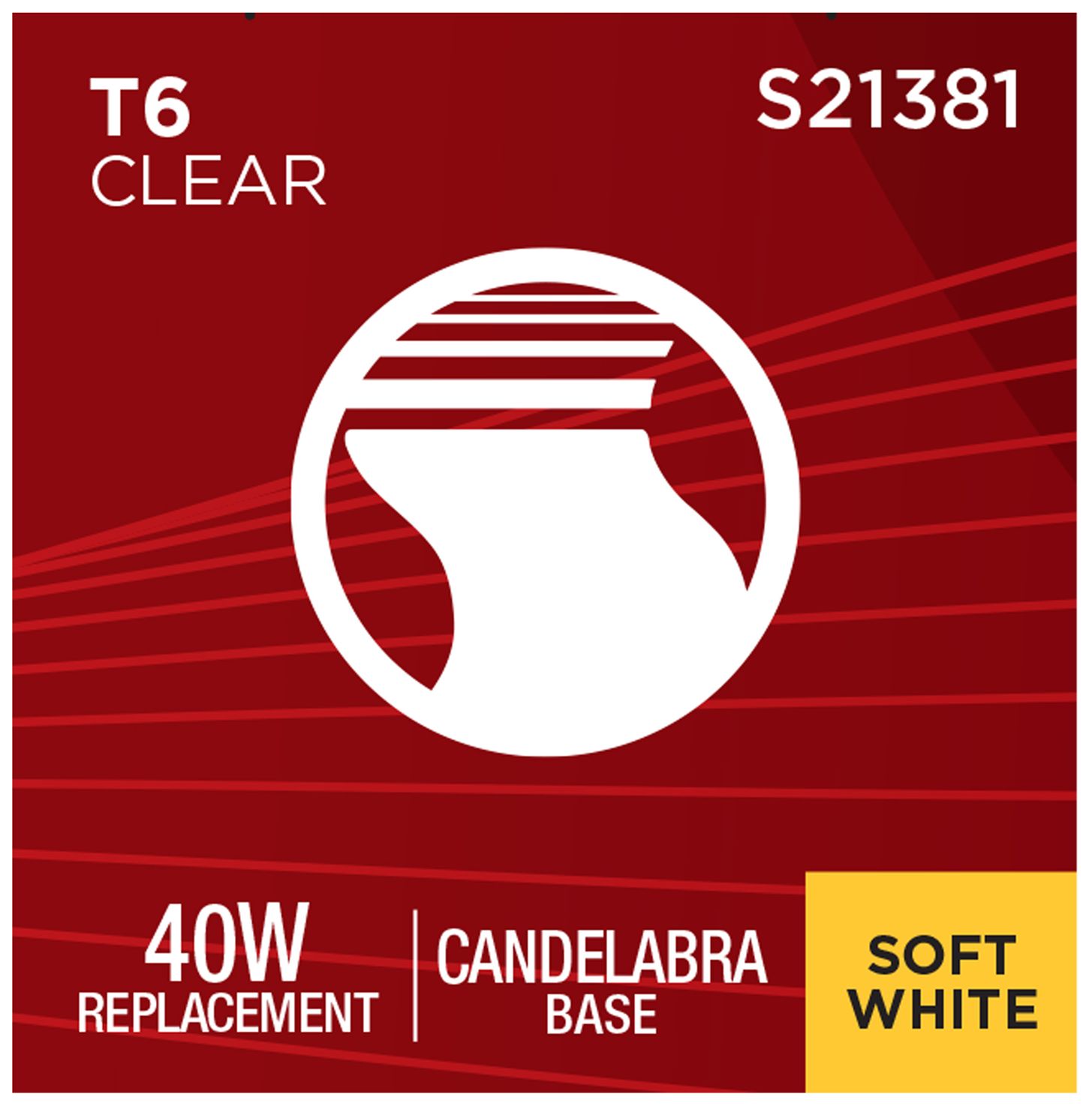 40W Equivalent T6 4W 3000K LED Dimmable Candelabra Bulb by Satco