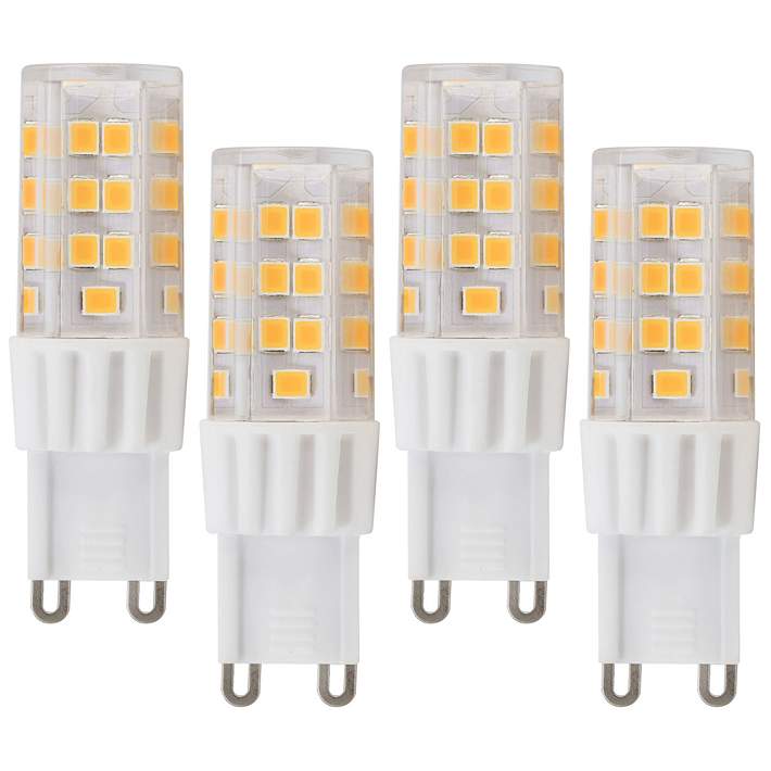 40W Equivalent Tesler 4W LED Dimmable G9 Base Bulb Set of 4 - #82N93 | Plus