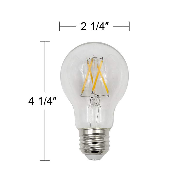 Image 3 40W Equivalent Tesler Clear 4W LED Dimmable Standard Bulb more views