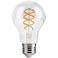40W Equivalent Tesler Clear 4W LED Dimmable Standard Spiral Filament Bulb