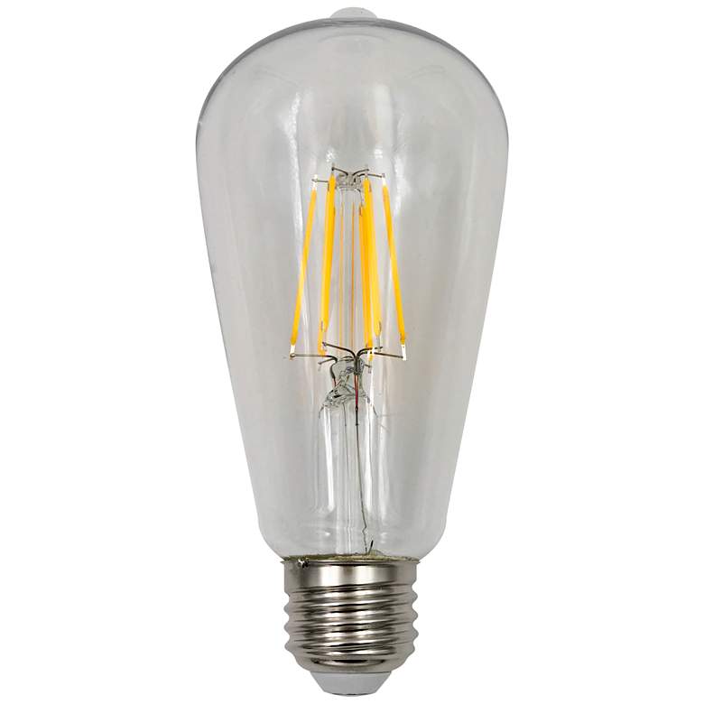 Image 1 40W Equivalent Tesler Clear 4W LED Dimmable Standard ST19 Light Bulb