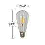 40W Equivalent Tesler Clear 4W LED Dimmable Standard ST19 Light Bulb