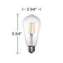 40W Equivalent Tesler Clear 4W LED Dimmable Standard ST21