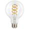 40W Equivalent Tesler Clear Spiral Filament 4W LED Dimmable Standard G25