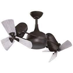 41&quot; Matthews Dagny Bronze Dual Ceiling Fan with Remote