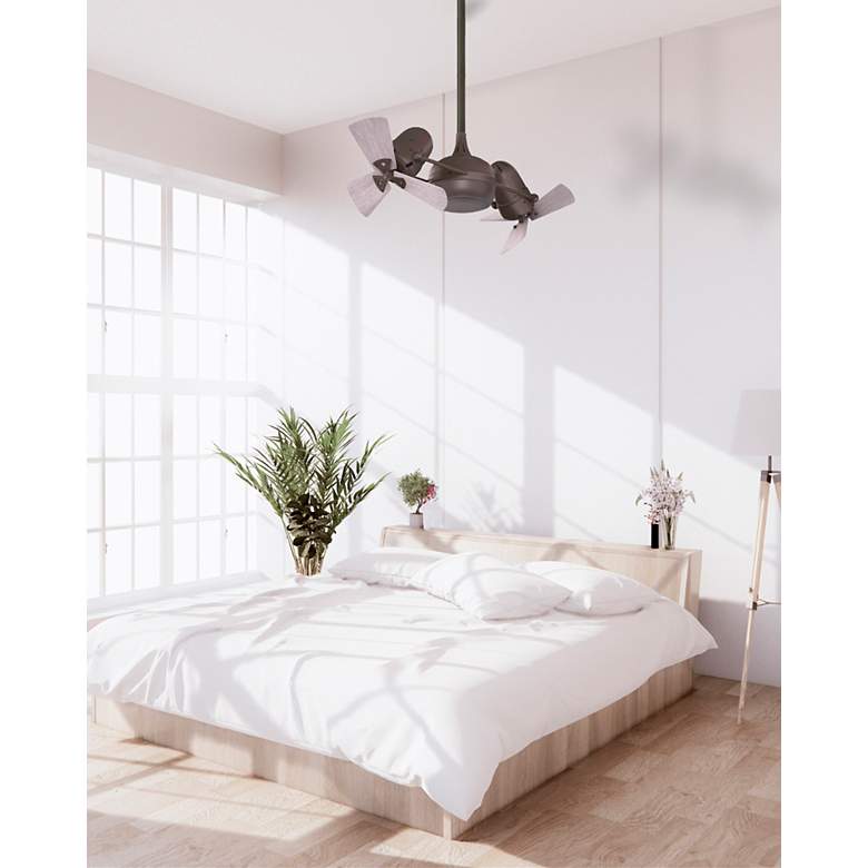 Image 3 41" Matthews Dagny Bronze Dual Ceiling Fan with Remote more views