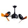 3_41" Matthews Dagny LK Black and Mahogany Rotational LED Ceiling Fan more views