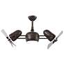 2_41" Matthews Dagny LK Bronze and Barn Wood Rotational LED Ceiling Fan more views