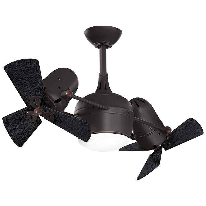 Image 1 41" Matthews Dagny LK Bronze and Black Rotational LED Ceiling Fan