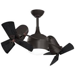 41&quot; Matthews Dagny LK Bronze and Black Rotational LED Ceiling Fan