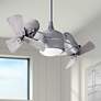 1_41" Matthews Dagny LK Nickel and Barn Wood Rotational LED Ceiling Fan