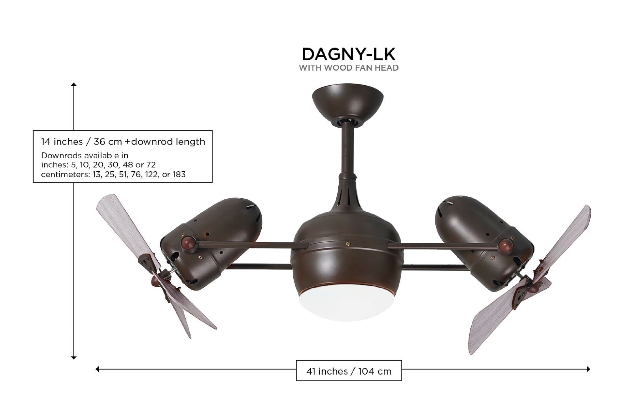 41" Matthews Dagny LK Nickel and Barn Wood Rotational LED Ceiling Fan
