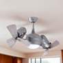 5_41" Matthews Dagny LK Nickel and Barn Wood Rotational LED Ceiling Fan more views