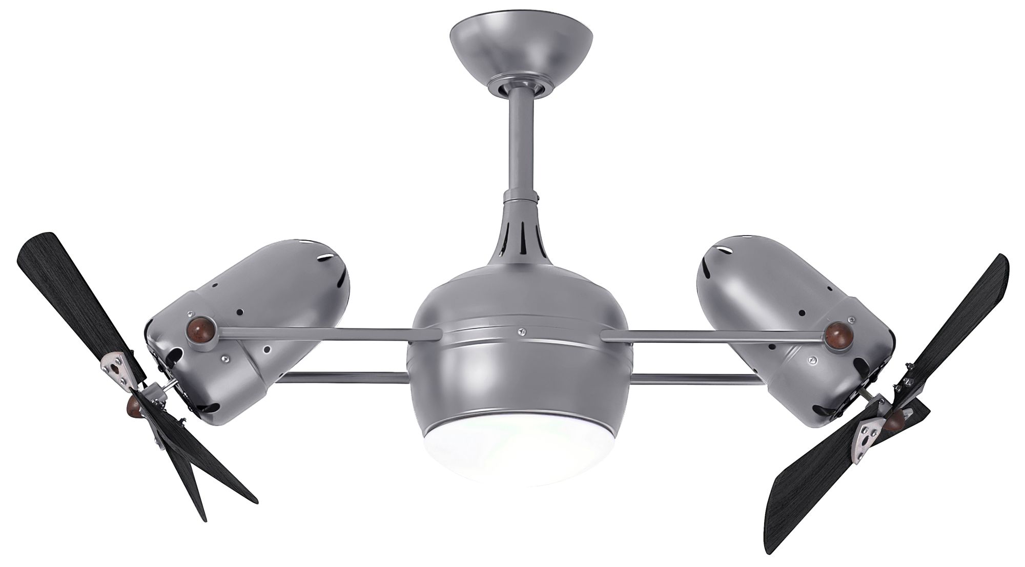 Image 2 41" Matthews Dagny LK Nickel and Black Rotational LED Ceiling Fan more views