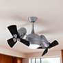 4_41" Matthews Dagny LK Nickel and Black Rotational LED Ceiling Fan more views